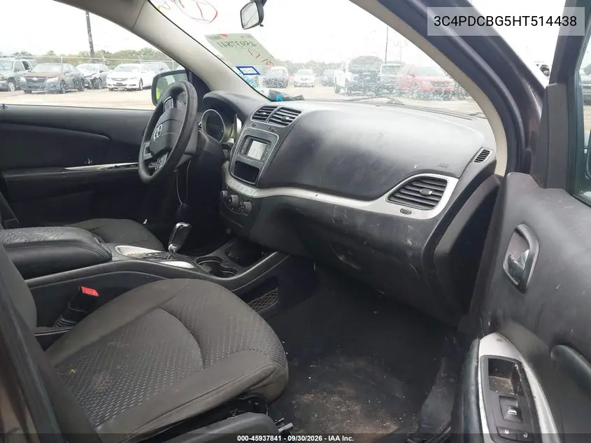 2017 DODGE JOURNEY VIN 3C4PDCBG5HT514438 — фото 5