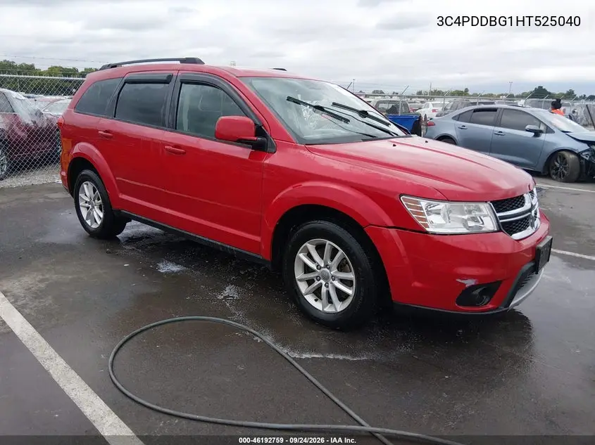 DODGE JOURNEY 2017, VIN 3C4PDDBG1HT525040