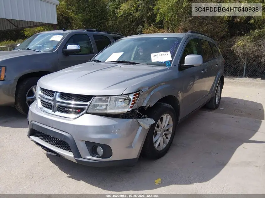 2017 DODGE JOURNEY VIN 3C4PDDBG4HT540938 — фото 2