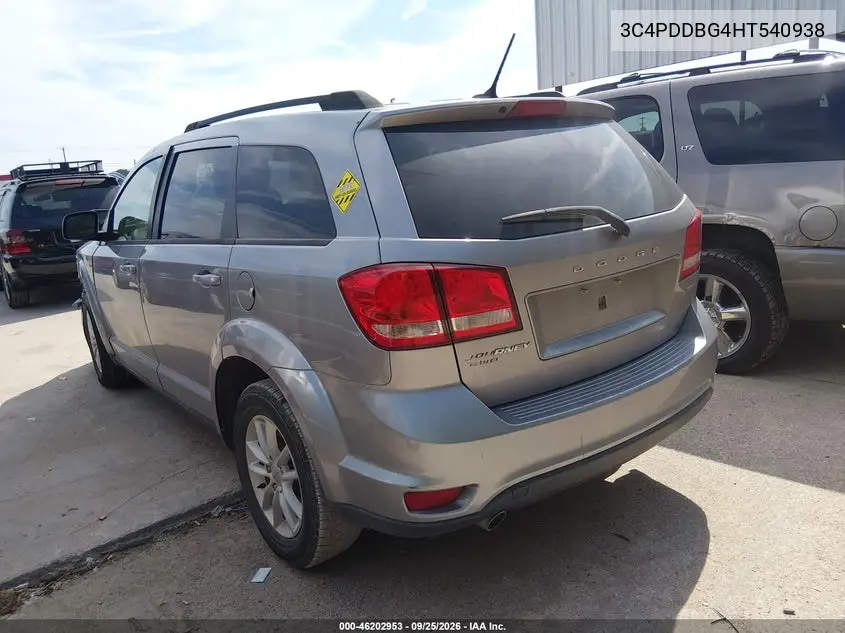 2017 DODGE JOURNEY VIN 3C4PDDBG4HT540938 — фото 3