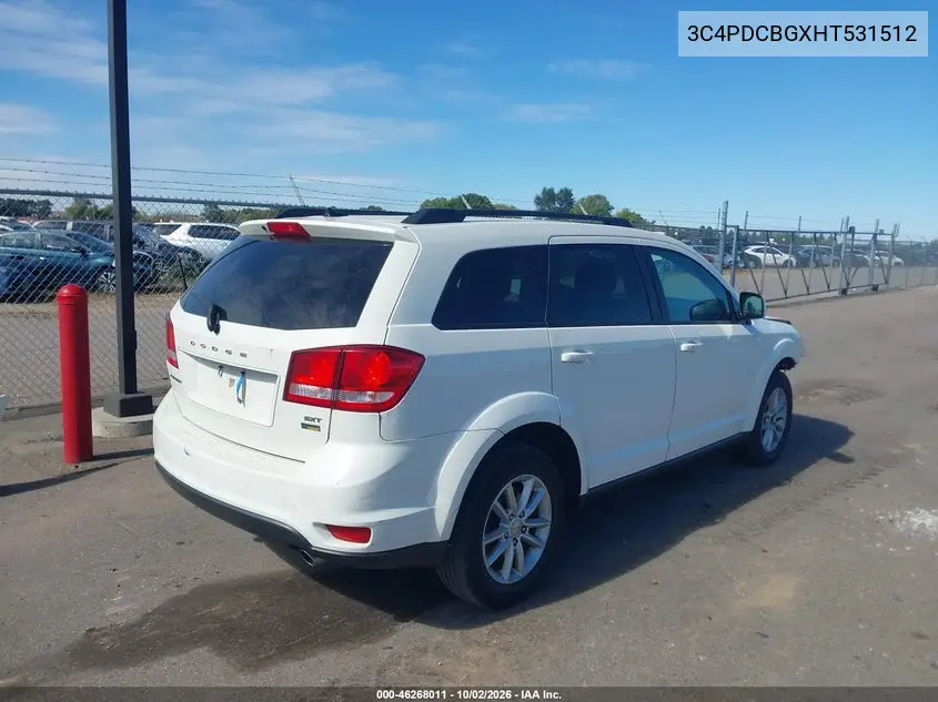 2017 DODGE JOURNEY VIN 3C4PDCBGXHT531512 — фото 4