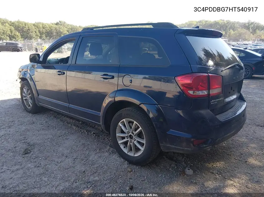 2017 DODGE JOURNEY VIN 3C4PDDBG7HT540917 — фото 3