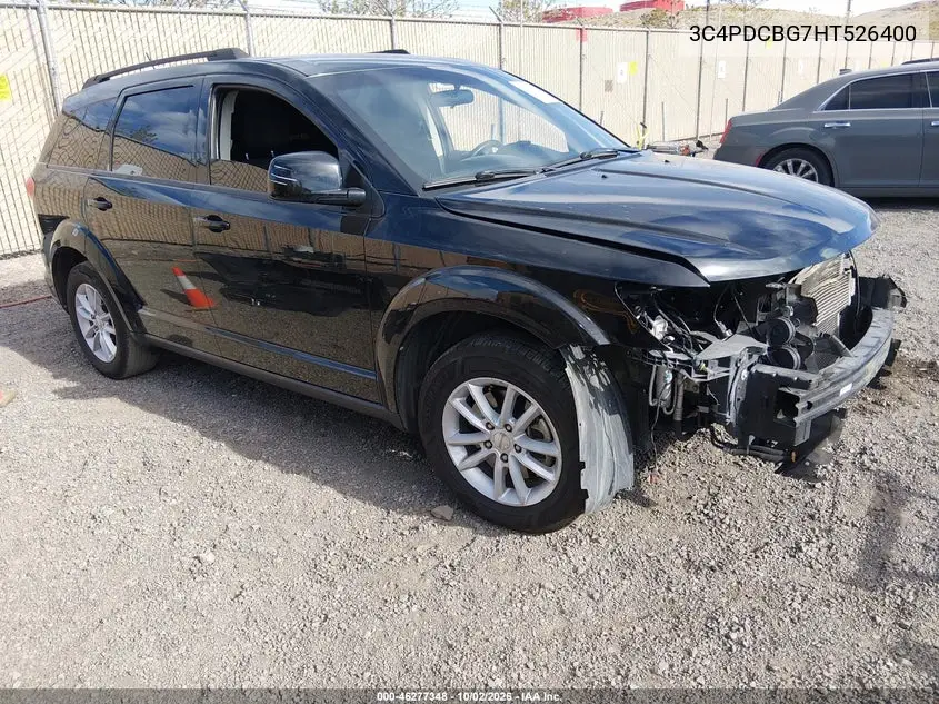 DODGE JOURNEY 2017, VIN 3C4PDCBG7HT526400