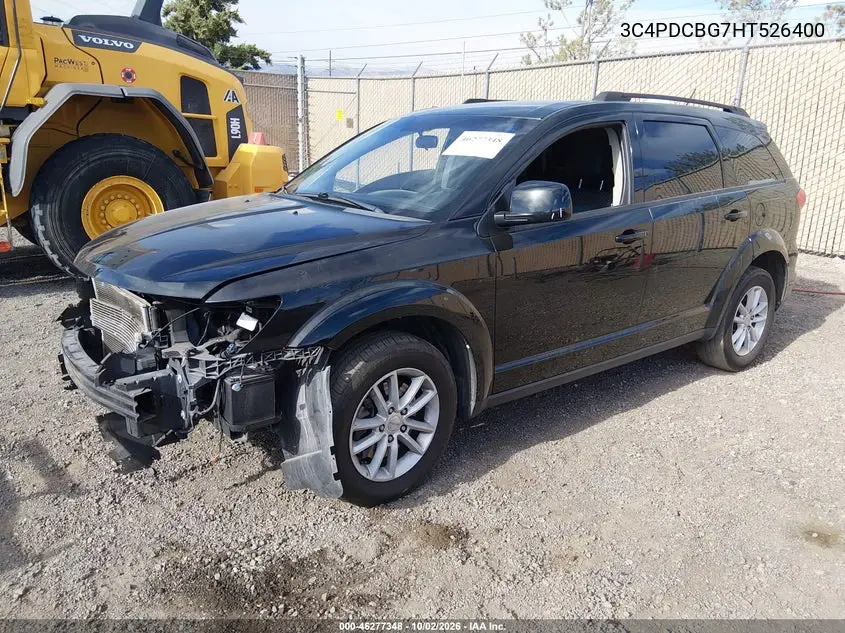 2017 DODGE JOURNEY VIN 3C4PDCBG7HT526400 — фото 2