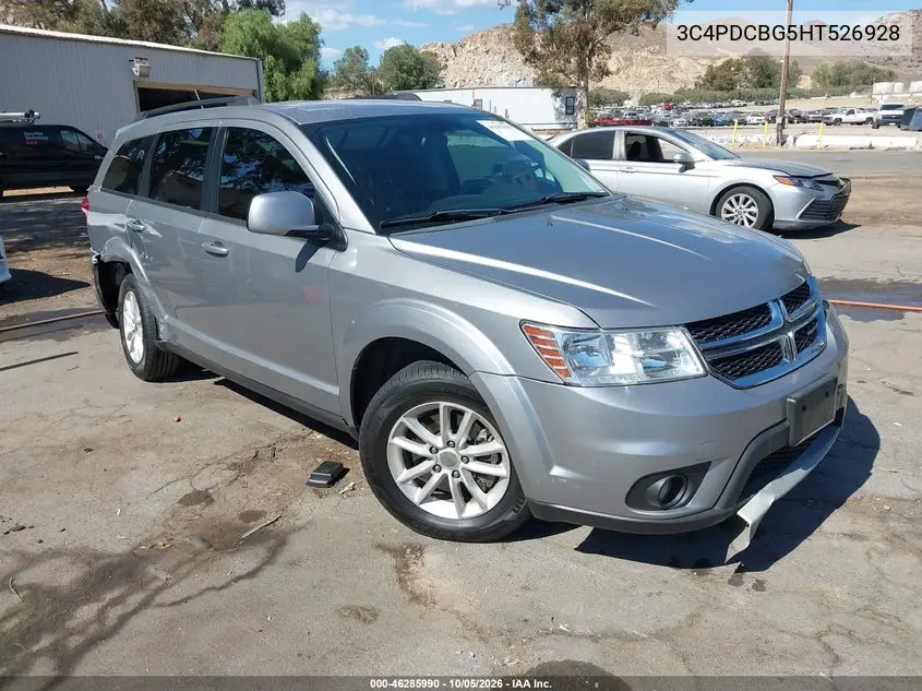 DODGE JOURNEY 2017, VIN 3C4PDCBG5HT526928