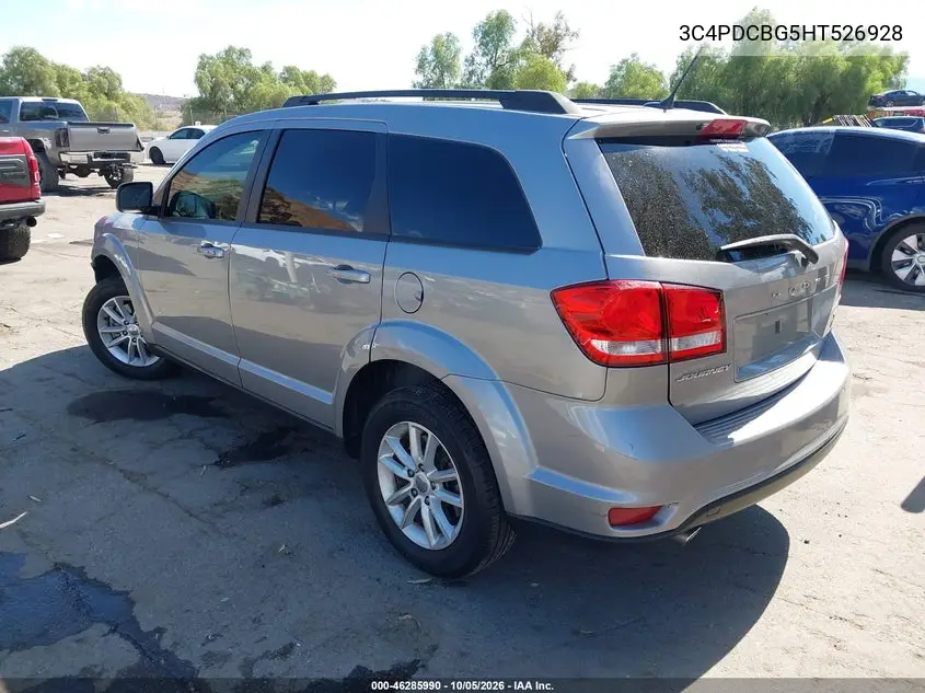 2017 DODGE JOURNEY VIN 3C4PDCBG5HT526928 — фото 3