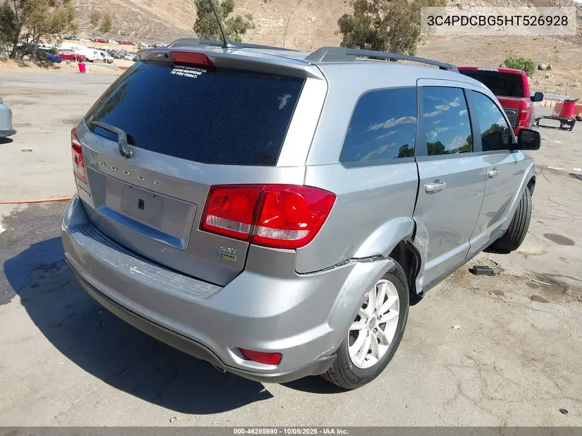 2017 DODGE JOURNEY VIN 3C4PDCBG5HT526928 — фото 4