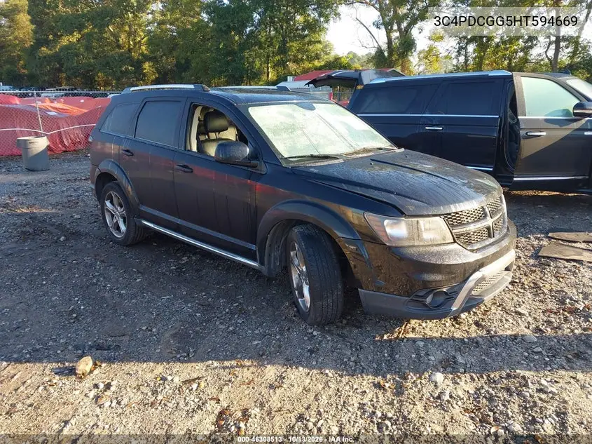 DODGE JOURNEY 2017, VIN 3C4PDCGG5HT594669