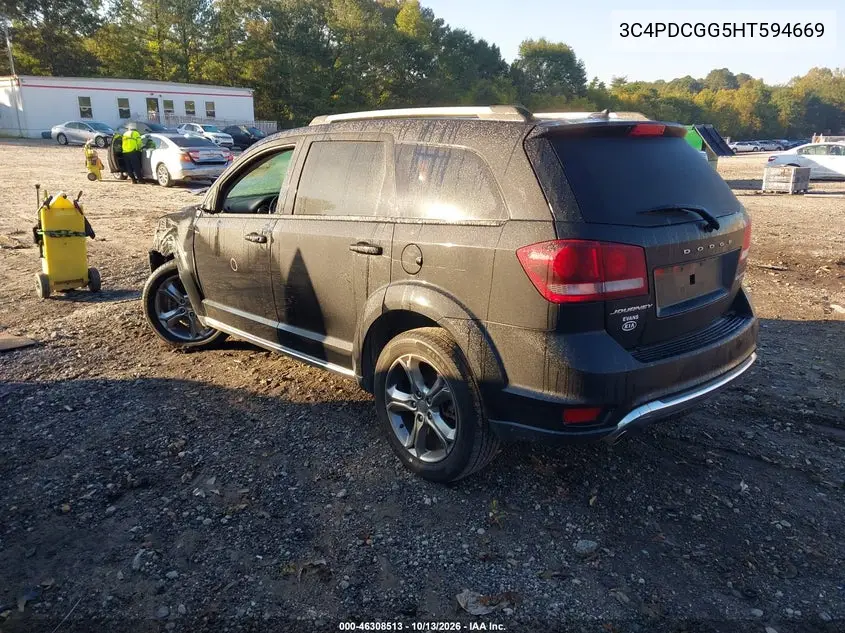 2017 DODGE JOURNEY VIN 3C4PDCGG5HT594669 — фото 3
