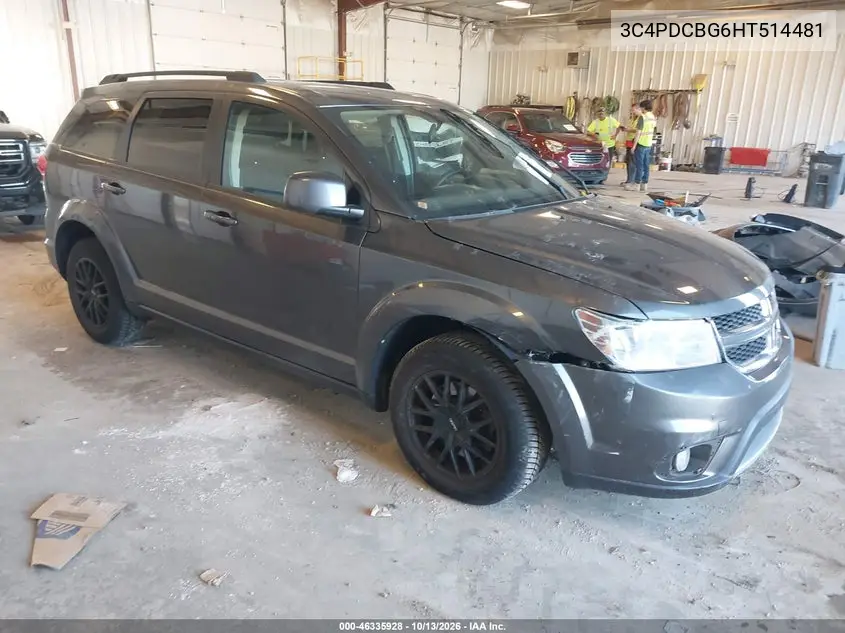 DODGE JOURNEY 2017, VIN 3C4PDCBG6HT514481