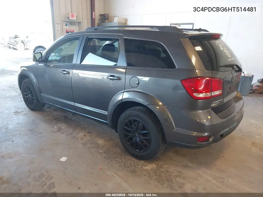 2017 DODGE JOURNEY VIN 3C4PDCBG6HT514481 — фото 3