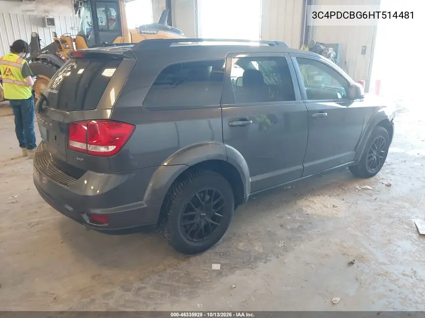 2017 DODGE JOURNEY VIN 3C4PDCBG6HT514481 — фото 4