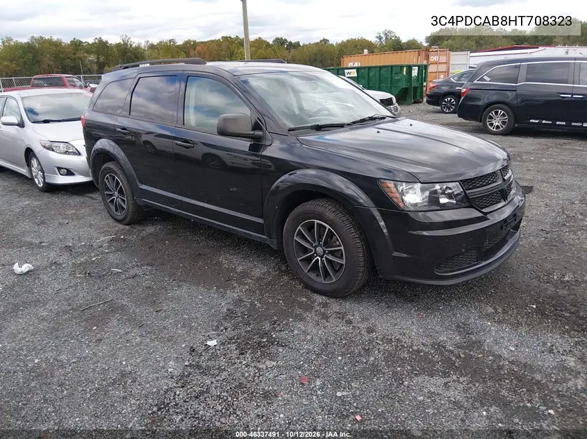 DODGE JOURNEY 2017, VIN 3C4PDCAB8HT708323