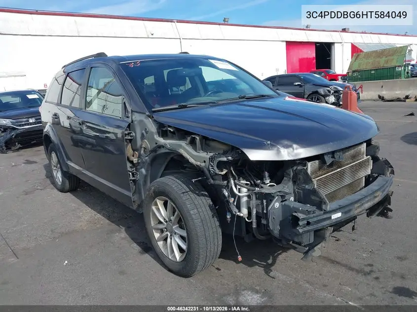 DODGE JOURNEY 2017, VIN 3C4PDDBG6HT584049
