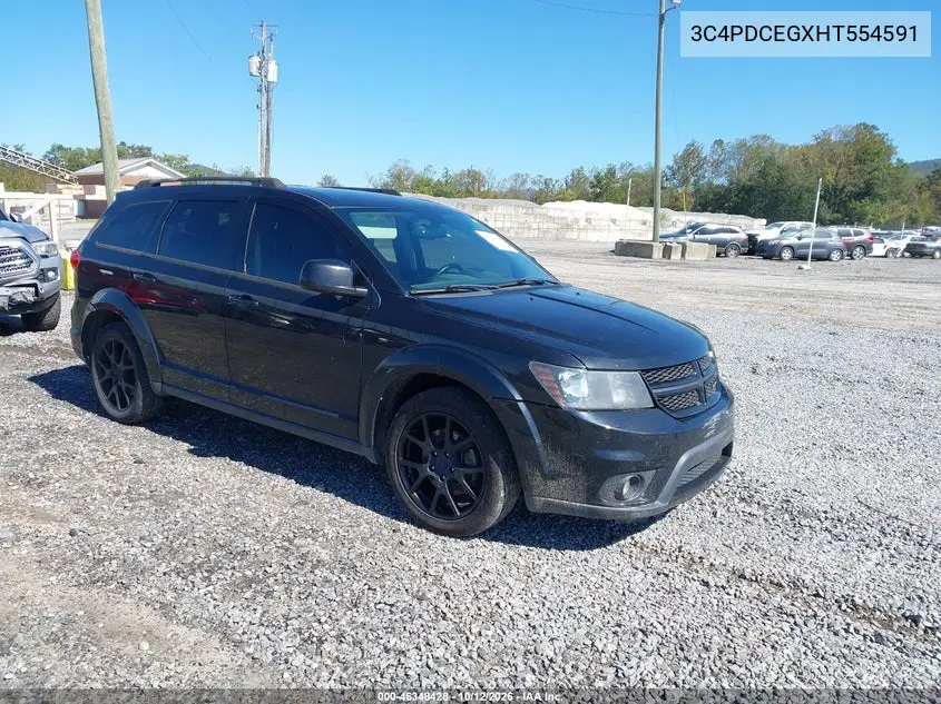 DODGE JOURNEY 2017, VIN 3C4PDCEGXHT554591