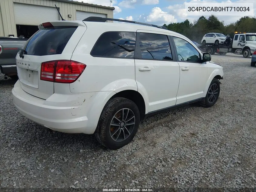2017 DODGE JOURNEY VIN 3C4PDCAB0HT710034 — фото 4
