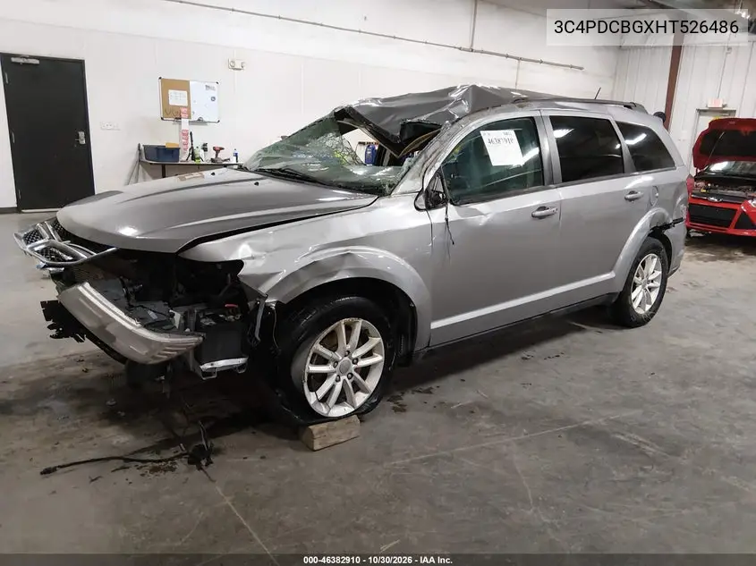 2017 DODGE JOURNEY VIN 3C4PDCBGXHT526486 — фото 2