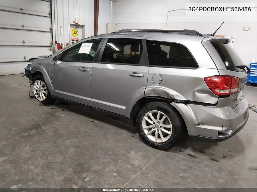 2017 DODGE JOURNEY VIN 3C4PDCBGXHT526486 — фото 3