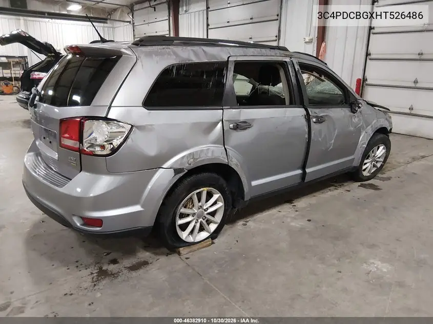 2017 DODGE JOURNEY VIN 3C4PDCBGXHT526486 — фото 4