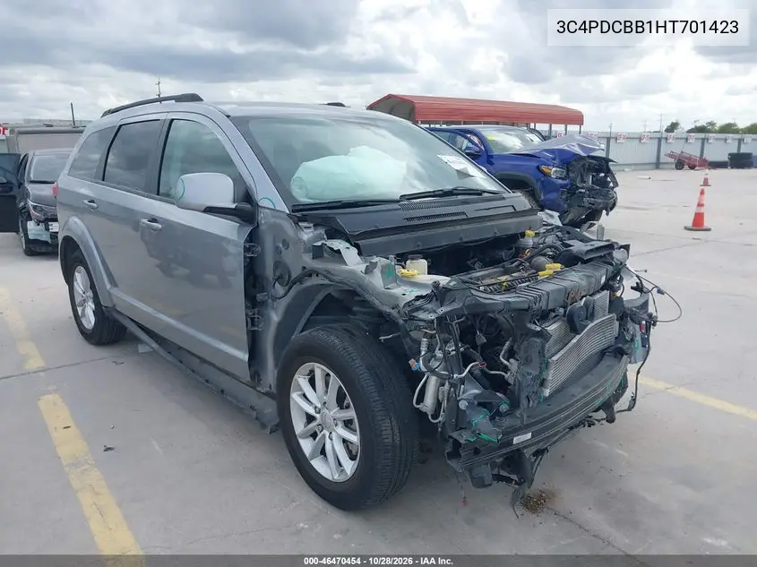 DODGE JOURNEY 2017, VIN 3C4PDCBB1HT701423