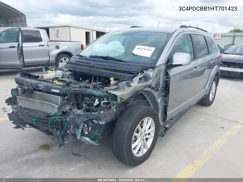 2017 DODGE JOURNEY VIN 3C4PDCBB1HT701423 — фото 2
