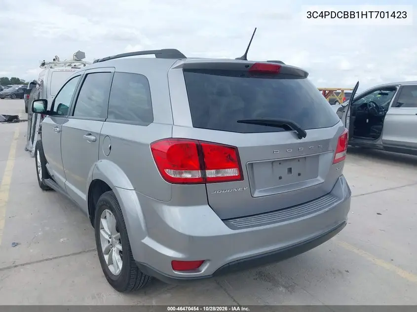 2017 DODGE JOURNEY VIN 3C4PDCBB1HT701423 — фото 3