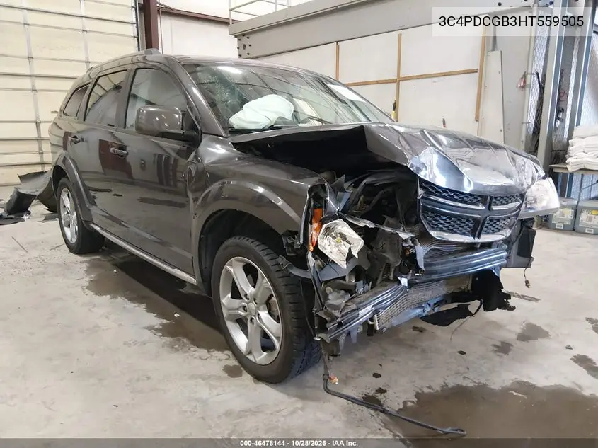 DODGE JOURNEY 2017, VIN 3C4PDCGB3HT559505