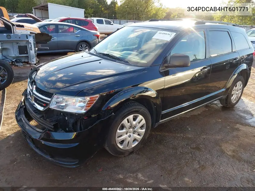 2017 DODGE JOURNEY VIN 3C4PDCAB4HT601771 — фото 2