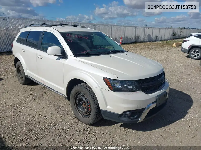 DODGE JOURNEY 2018, VIN 3C4PDCGG3JT158750