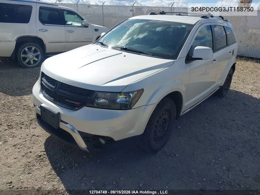 2018 DODGE JOURNEY VIN 3C4PDCGG3JT158750 — фото 2