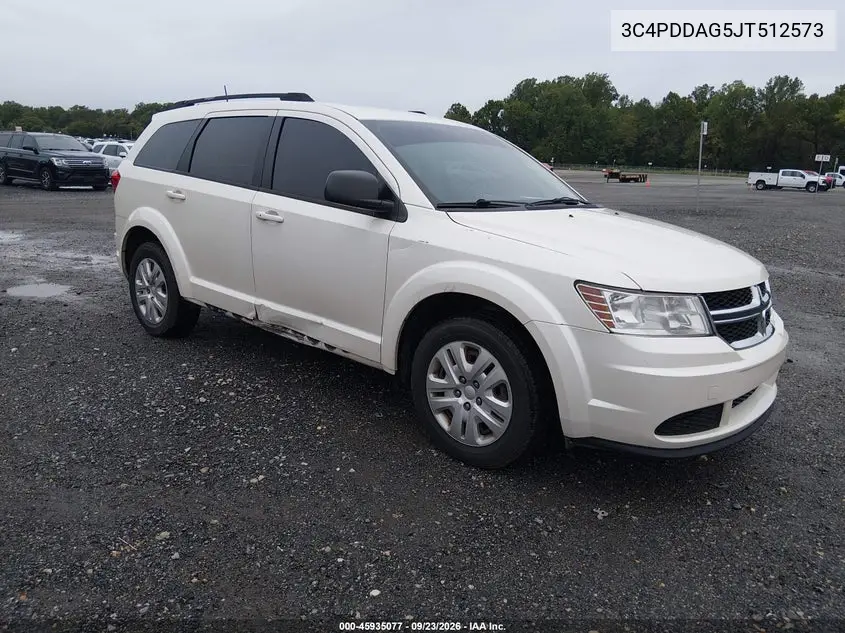 DODGE JOURNEY 2018, VIN 3C4PDDAG5JT512573