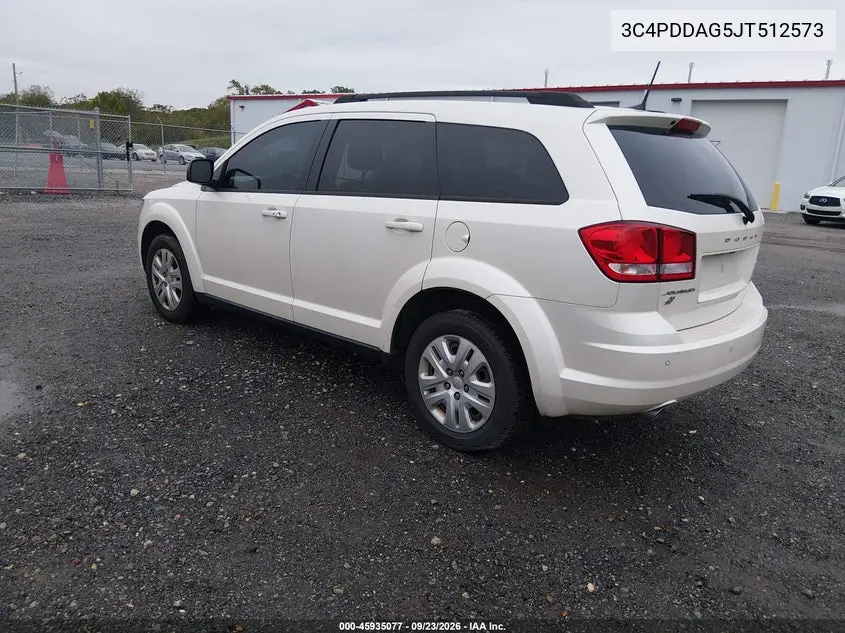 2018 DODGE JOURNEY VIN 3C4PDDAG5JT512573 — фото 3