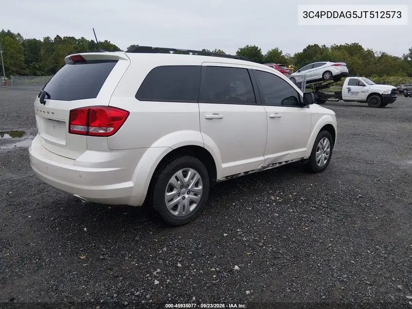 2018 DODGE JOURNEY VIN 3C4PDDAG5JT512573 — фото 4