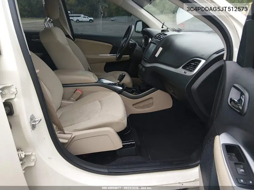 2018 DODGE JOURNEY VIN 3C4PDDAG5JT512573 — фото 5