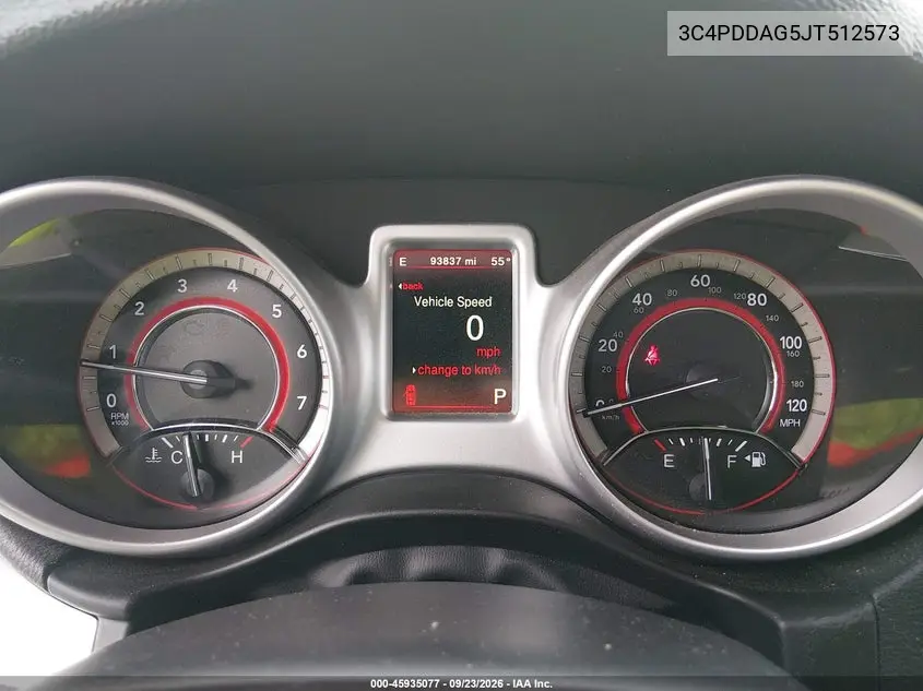 2018 DODGE JOURNEY VIN 3C4PDDAG5JT512573 — фото 7