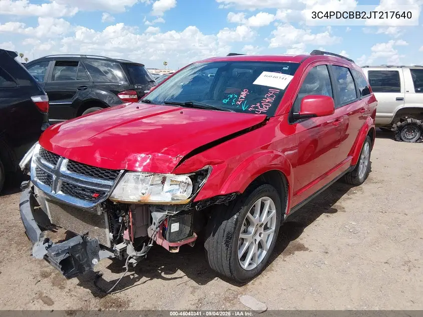 2018 DODGE JOURNEY VIN 3C4PDCBB2JT217640 — фото 2