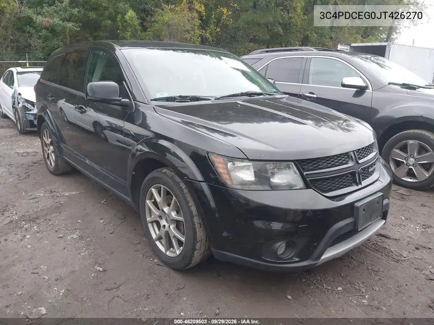 DODGE JOURNEY 2018, VIN 3C4PDCEG0JT426270