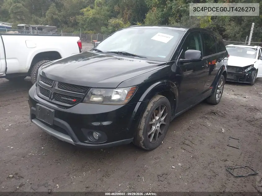 2018 DODGE JOURNEY VIN 3C4PDCEG0JT426270 — фото 2