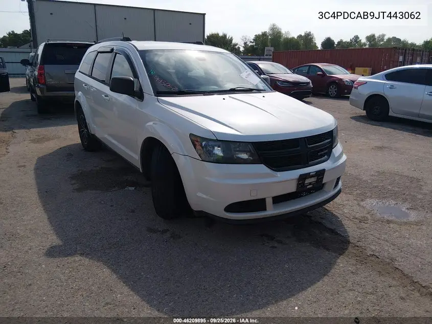 DODGE JOURNEY 2018, VIN 3C4PDCAB9JT443062
