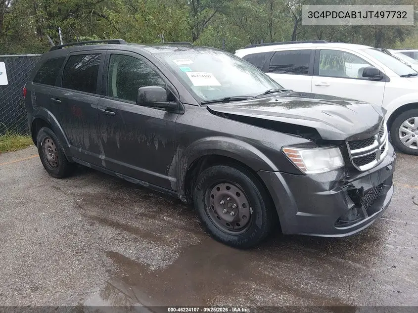 DODGE JOURNEY 2018, VIN 3C4PDCAB1JT497732