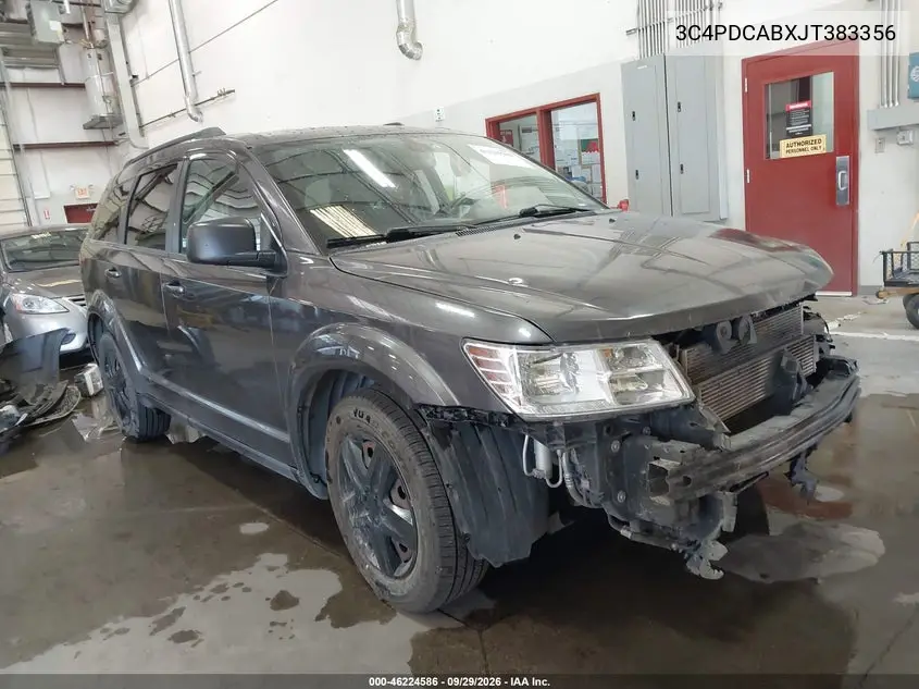 DODGE JOURNEY 2018, VIN 3C4PDCABXJT383356
