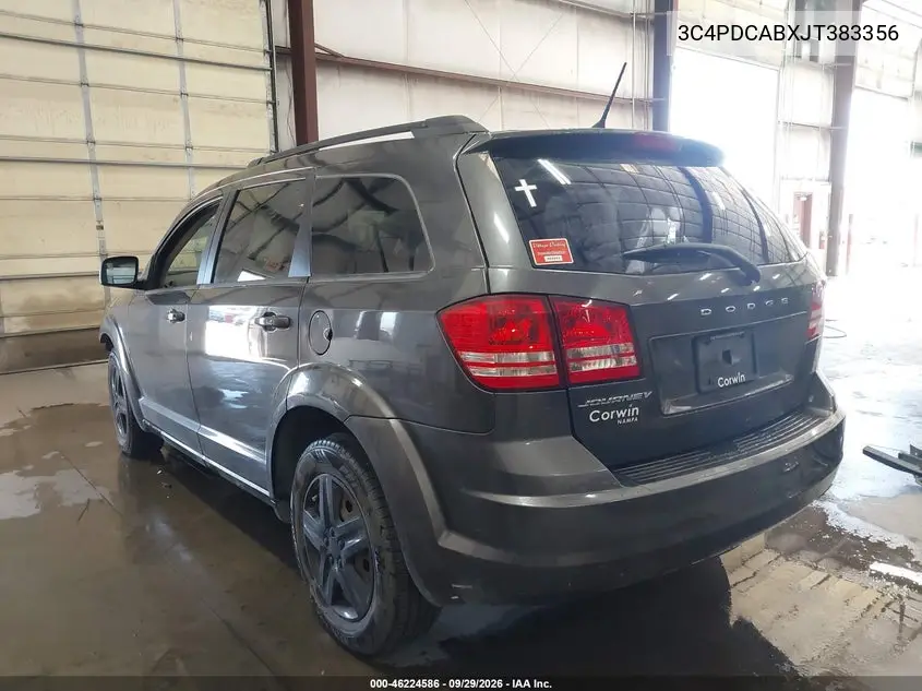 2018 DODGE JOURNEY VIN 3C4PDCABXJT383356 — фото 3