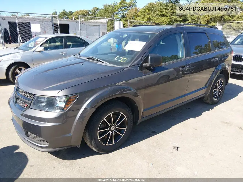 2018 DODGE JOURNEY VIN 3C4PDCAB0JT496751 — фото 2