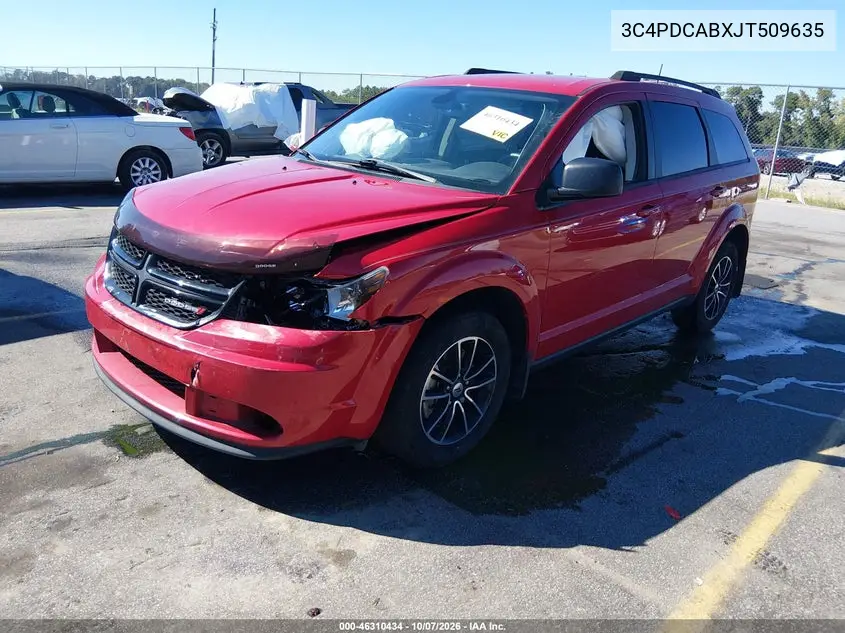 2018 DODGE JOURNEY VIN 3C4PDCABXJT509635 — фото 2