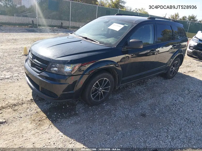 2018 DODGE JOURNEY VIN 3C4PDCAB9JT528936 — фото 2