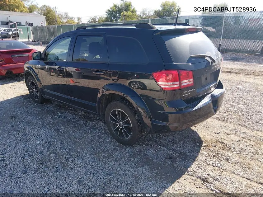 2018 DODGE JOURNEY VIN 3C4PDCAB9JT528936 — фото 3