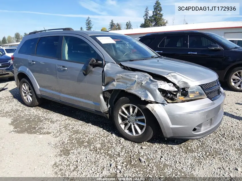 DODGE JOURNEY 2018, VIN 3C4PDDAG1JT172936