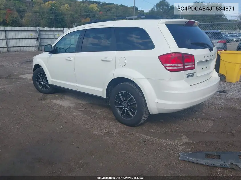 2018 DODGE JOURNEY VIN 3C4PDCAB4JT534871 — фото 3