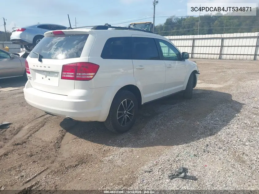 2018 DODGE JOURNEY VIN 3C4PDCAB4JT534871 — фото 4