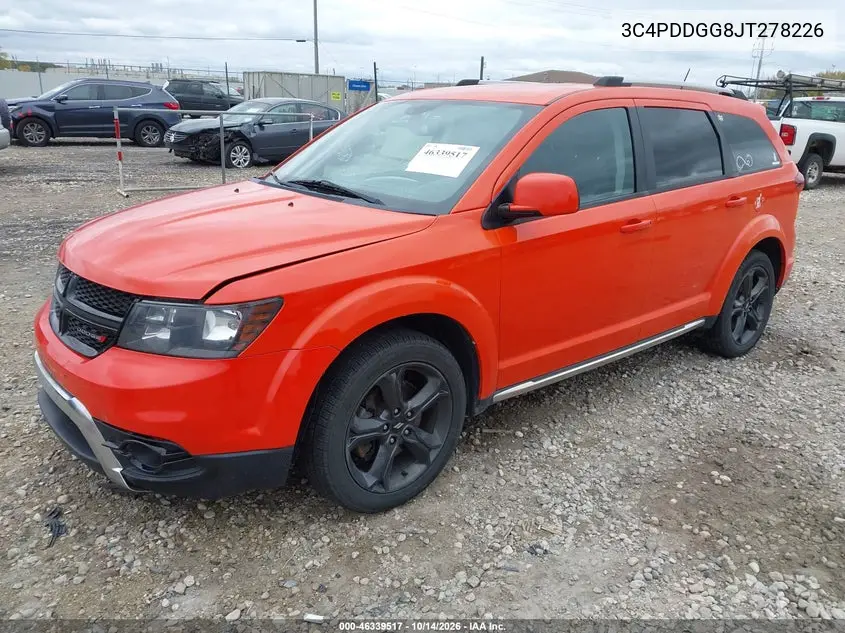 2018 DODGE JOURNEY VIN 3C4PDDGG8JT278226 — фото 2